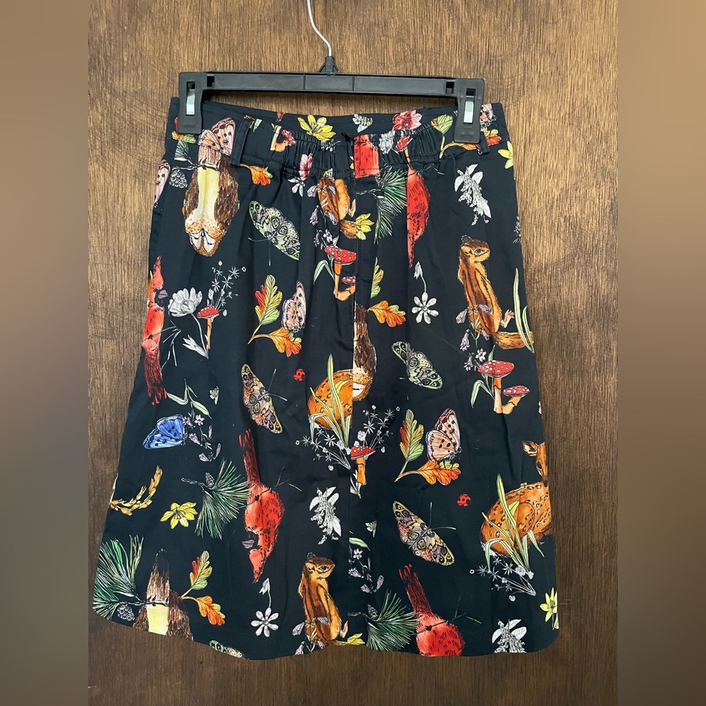 Modcloth Seasonal Woodland Creatures Skirt Size Small NWOT